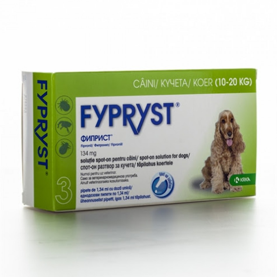 Fypryst Dog - Фиприст - спот -он пипети за външно обезпаразитяване на куче